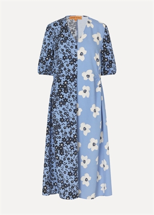 Gathered pocket structured stretch kjole Night Ditzy Floral/Day Ditzy Floral Stine Goya 